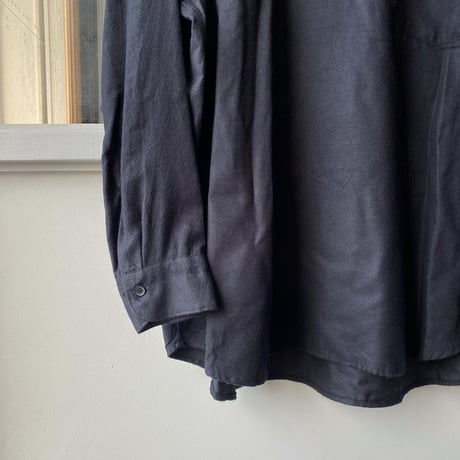 COMOLI　シルクネル スキッパーシャツ