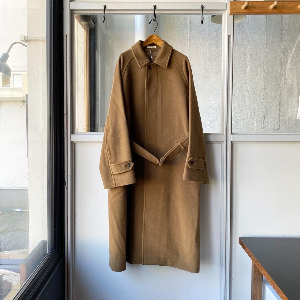 AURALEE CASHMERE WOOL MOSSER SOUTIEN COLLAR CO