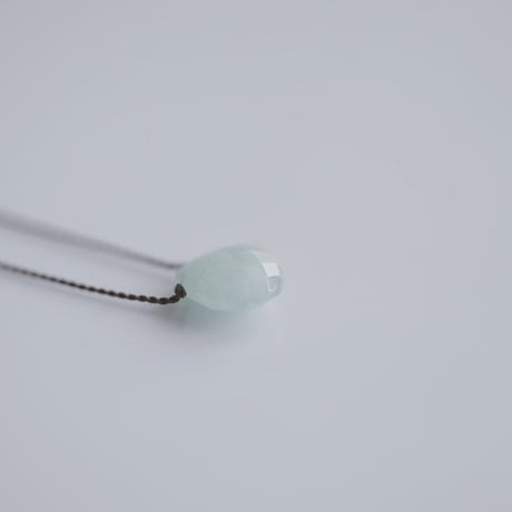 Margaret Solow 　 Faceted  Opaque Aquamarine Necklace