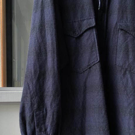 COMOLI 　ウールシルク ワークシャツ