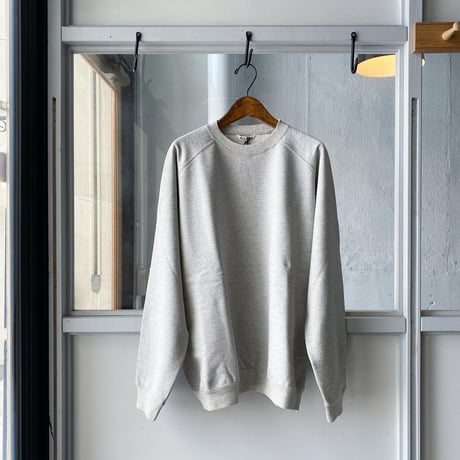 AURALEE   SUPER SOFT SWEAT  BIG P/O  A21SP02GU  (mens)