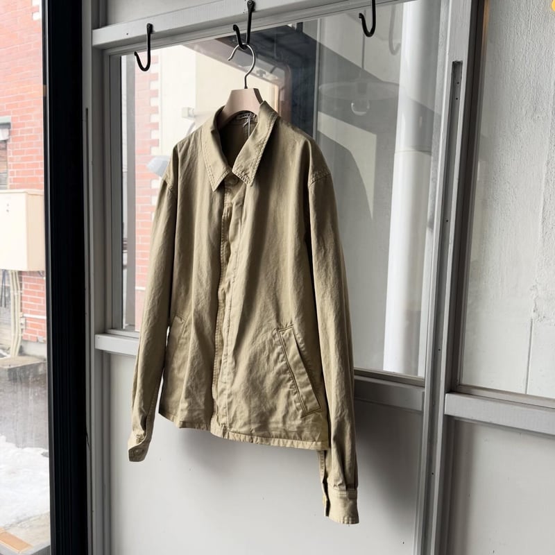 AURALEE GARMENT-DYED FINX LIGHT CHINO BLOUSON |
