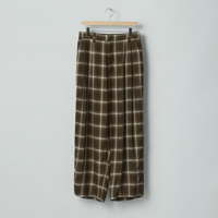 ssstein　  LY/VIS CHECK WIDE EASY TROUSERS