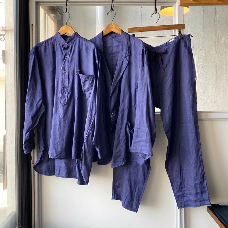 COMOLI リネンWクロス プルオーバーシャツ | Less Higashikawa COMOLI リネンWクロス プルオーバーシャツ | Less Higashikawa