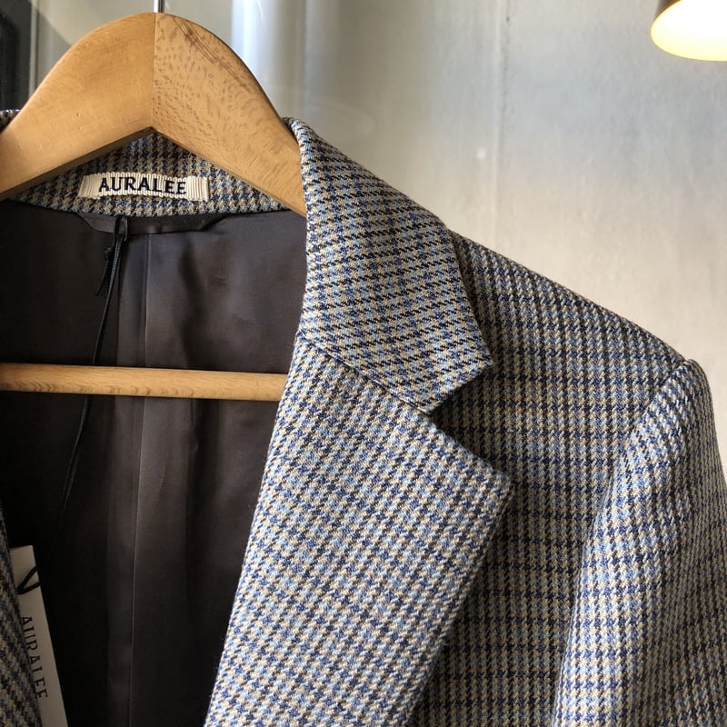 AURALEE DOUBLE FACE CHECK CHESTERFIELD COAT (W AURALEE DOUBLE FACE CHECK CHESTERFIELD COAT (W