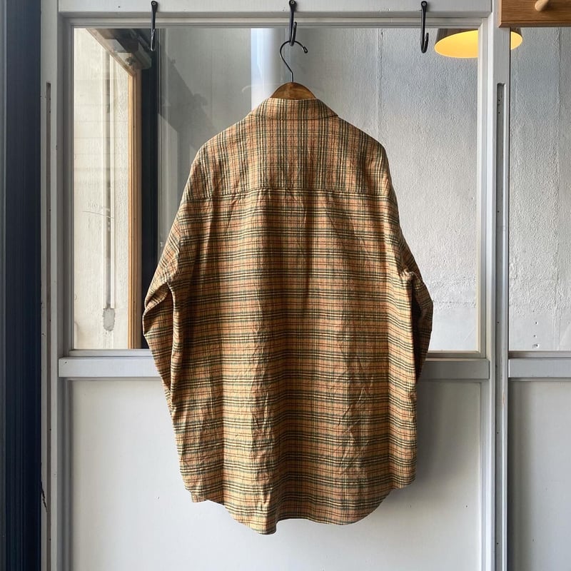 19SS ファッション AURALEE チェック柄 長袖シャツ 1