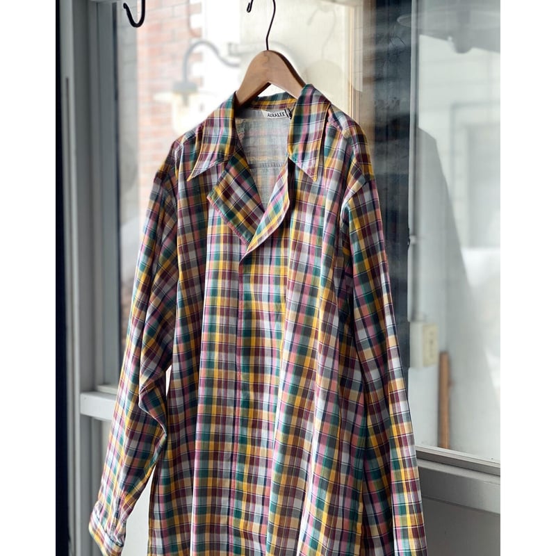 AURALEE GIZA LIGHT WEIGHT DOUBLE-CLOTH P/O SHI
