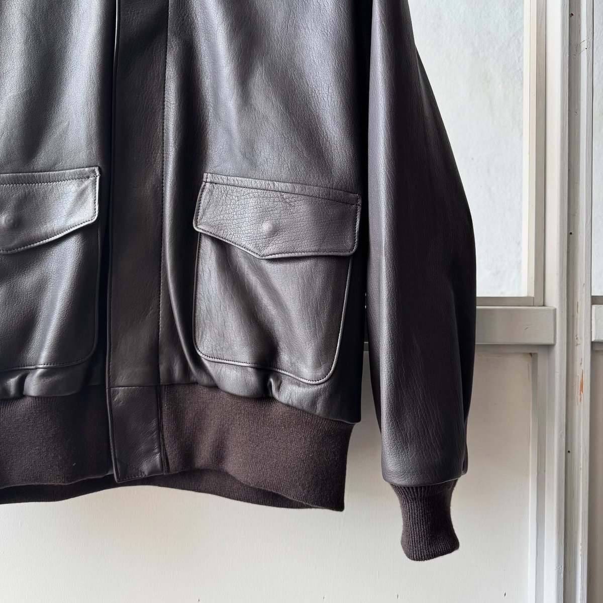 COMOLI シープスキン A2ジャケット 2 レザー　A-2 コモリ　デニム COMOLI シープスキン A-2ジャケット | Less Higashikawa