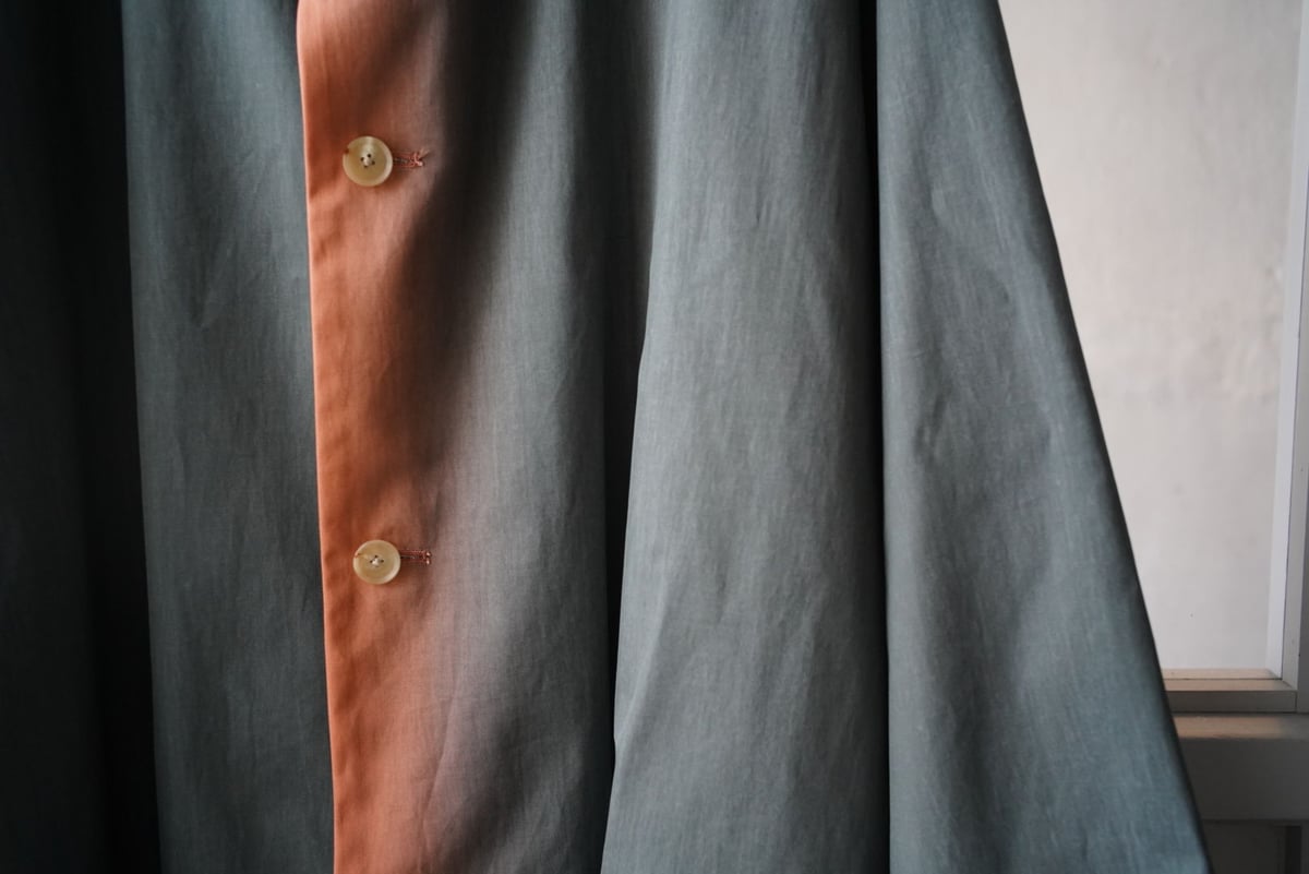 AURALEE WASHED FINX GRADATION DYED BIG BLOUZON AURALEE WASHED FINX GRADATION DYED BIG BLOUZON