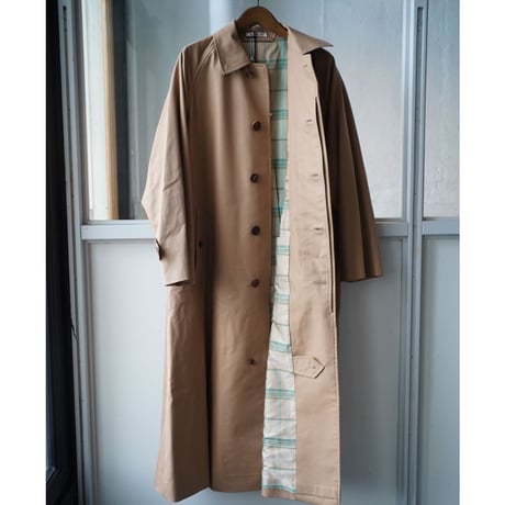 AURALEE  COTTON SILK GABADINE LONG SOUTIEN COLLAR COAT (Womens)