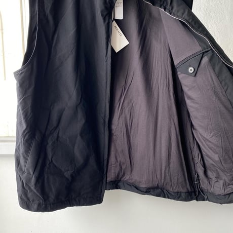 AURALEE　HIGH COUNT WOOL POPLIN VEST