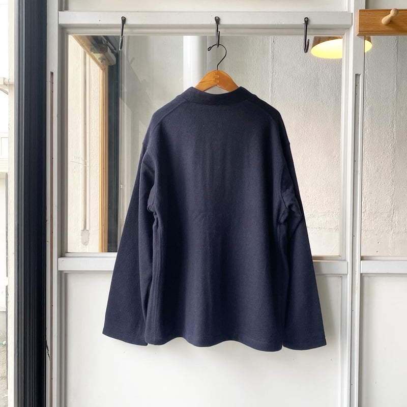 COMOLI カシミヤ スタンドカラーニットジャケット | Less COMOLI カシミヤ スタンドカラーニットジャケット | Less