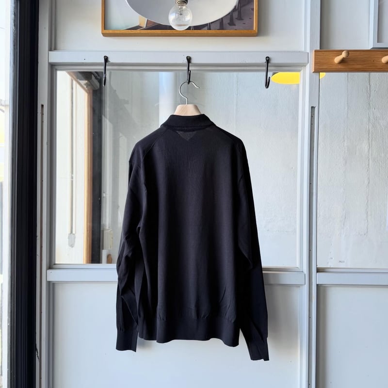 COMOLI コットン ニットポロ | Less Higashikawa