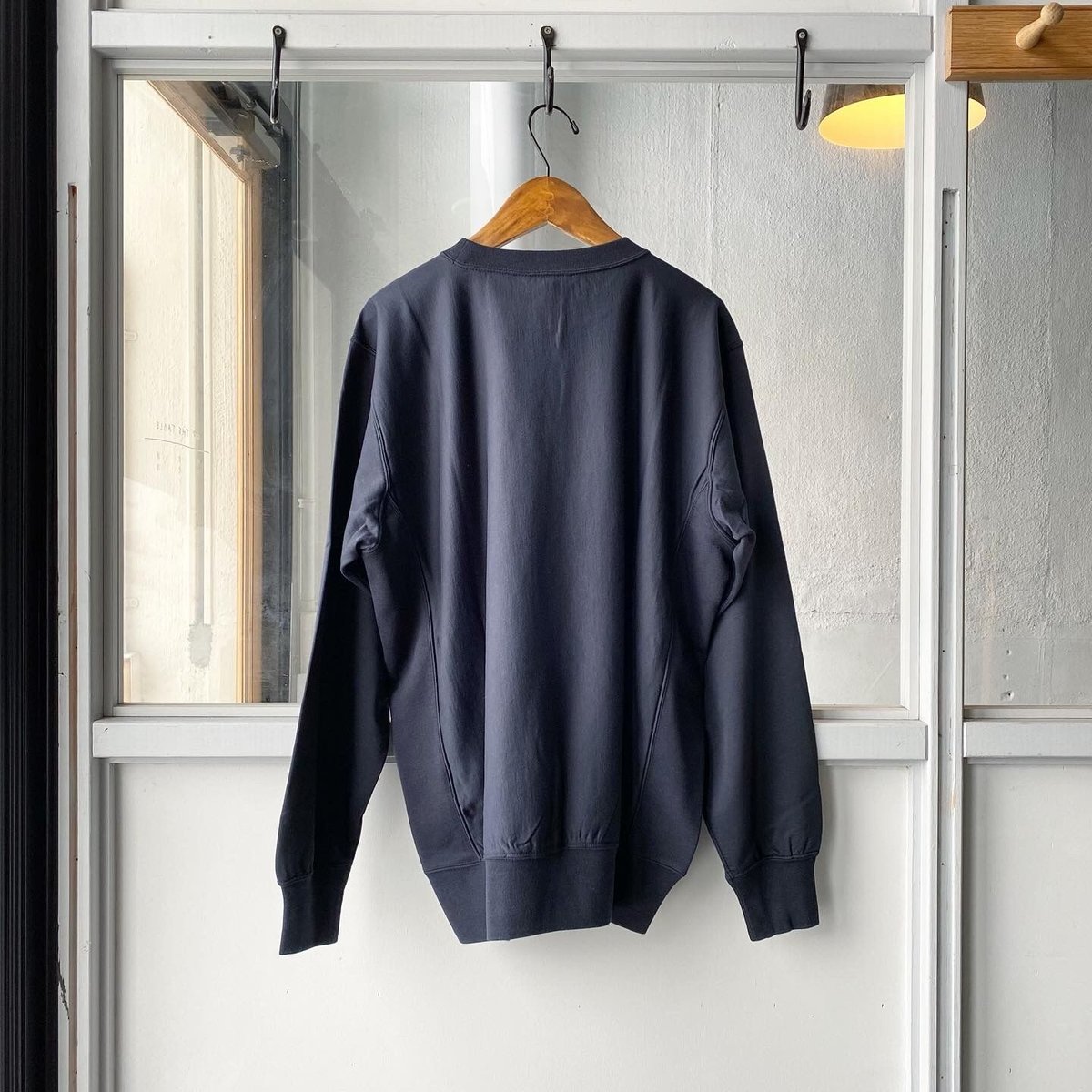 24SS オーラリー ELASTIC HIGH GAUGE SWEAT ネイビー AURALEE ELASTIC HIGH GAUGE SWEAT P/O | Less H