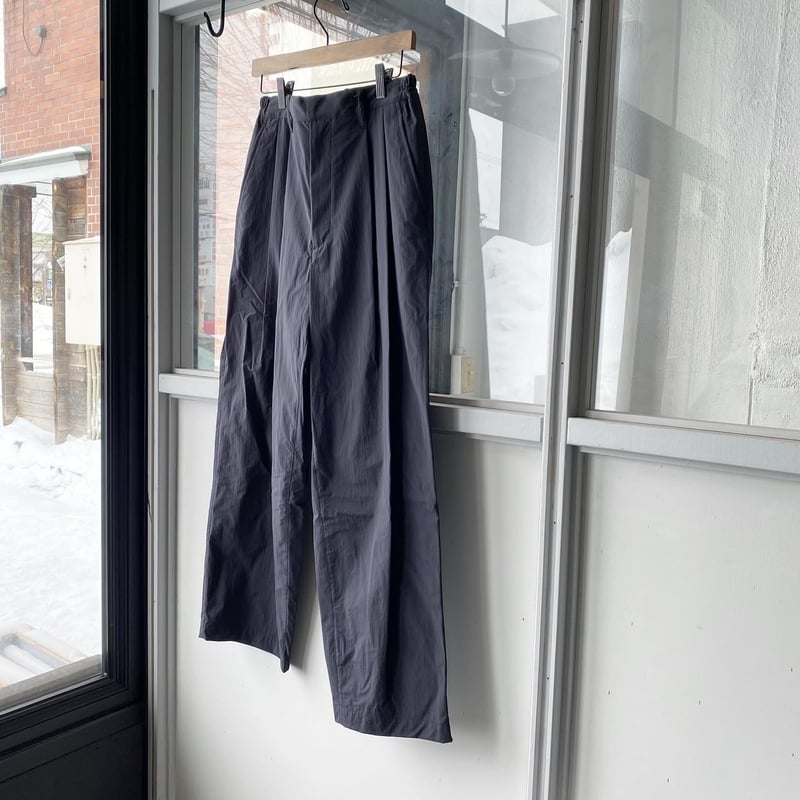 ssstein WINDPROOF NYLON WIDE EASY TROUSERS -