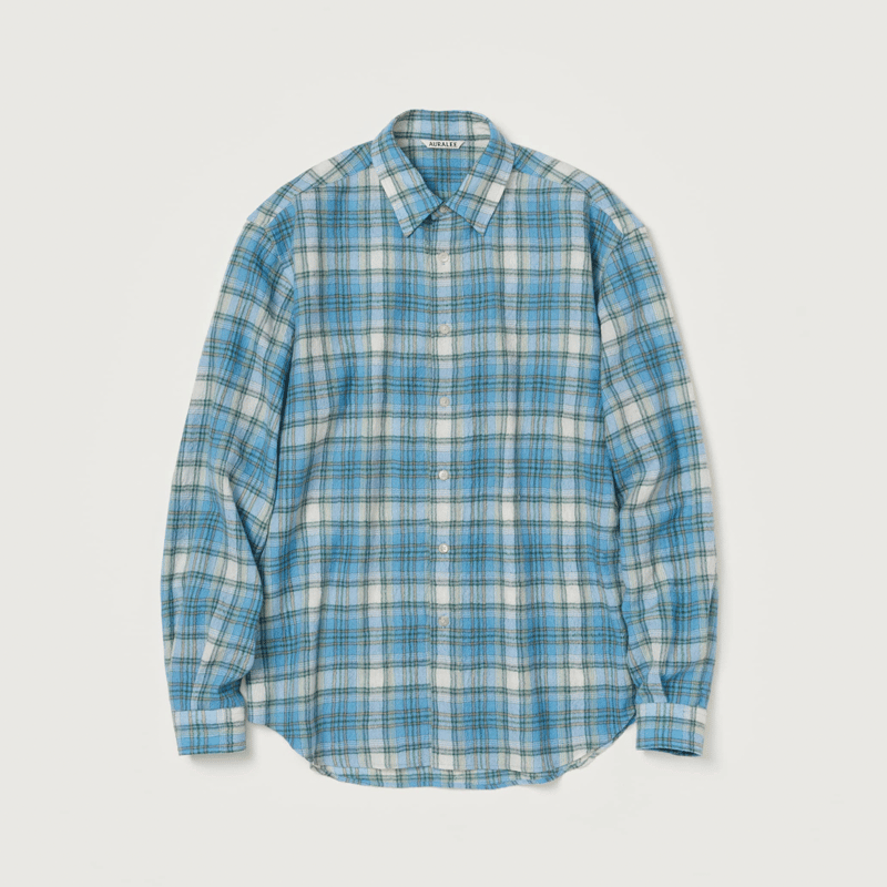 AURALEE AIRY WOOL CHECK SHIRT | Less Higashikawa AURALEE AIRY WOOL CHECK SHIRT | Less Higashikawa
