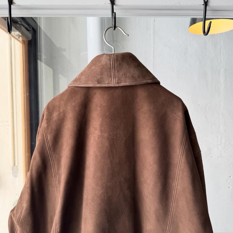 AURALEE SILKY GRAIN SUEDE BLOUSON | Less Higas