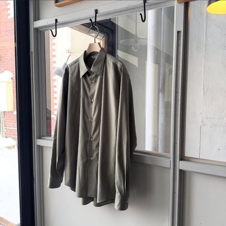 AURALEE　WASHED FINX TWILL SHIRT