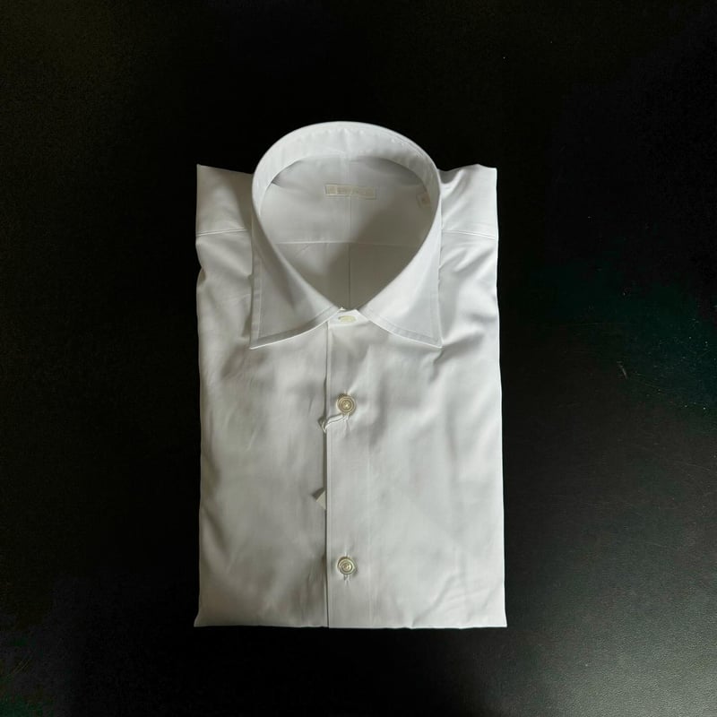 comoli ホワイトシャツ COMOLI コモリシャツ, White – Navyblue