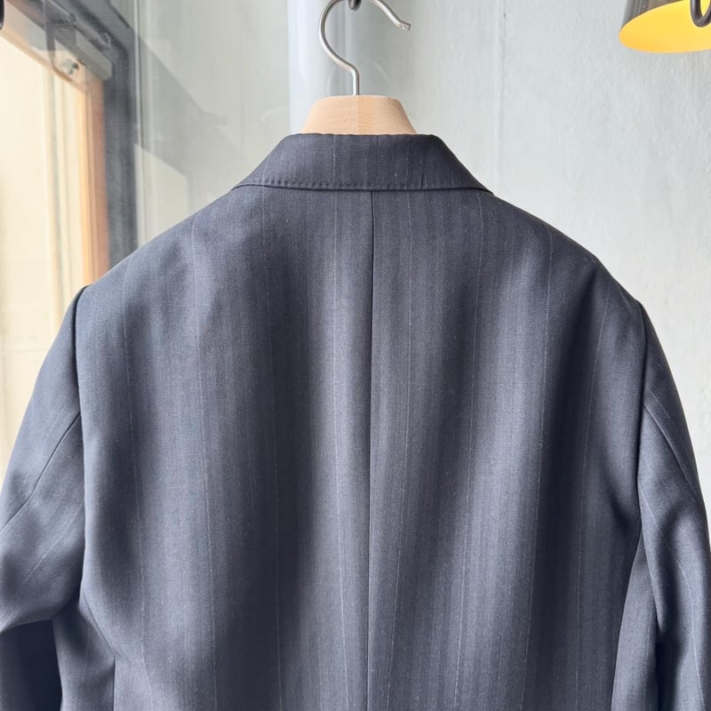 AURALEE BLUEFACED WOOL JACKET チャコール SPORTIVO [Bluefaced wool dobby over jacket charcoal]