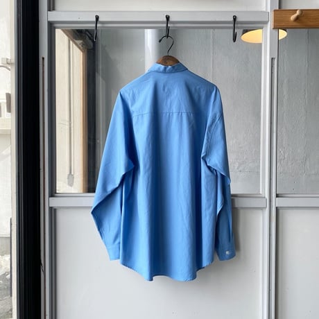 AURALEE 　WASHED FINX TWILL BIG SHIRT