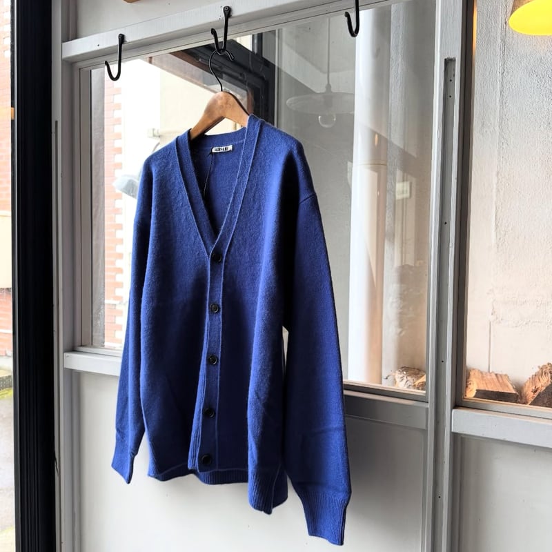 AURALEE BABY CASHMERE KNIT CARDIGAN | Less Hig