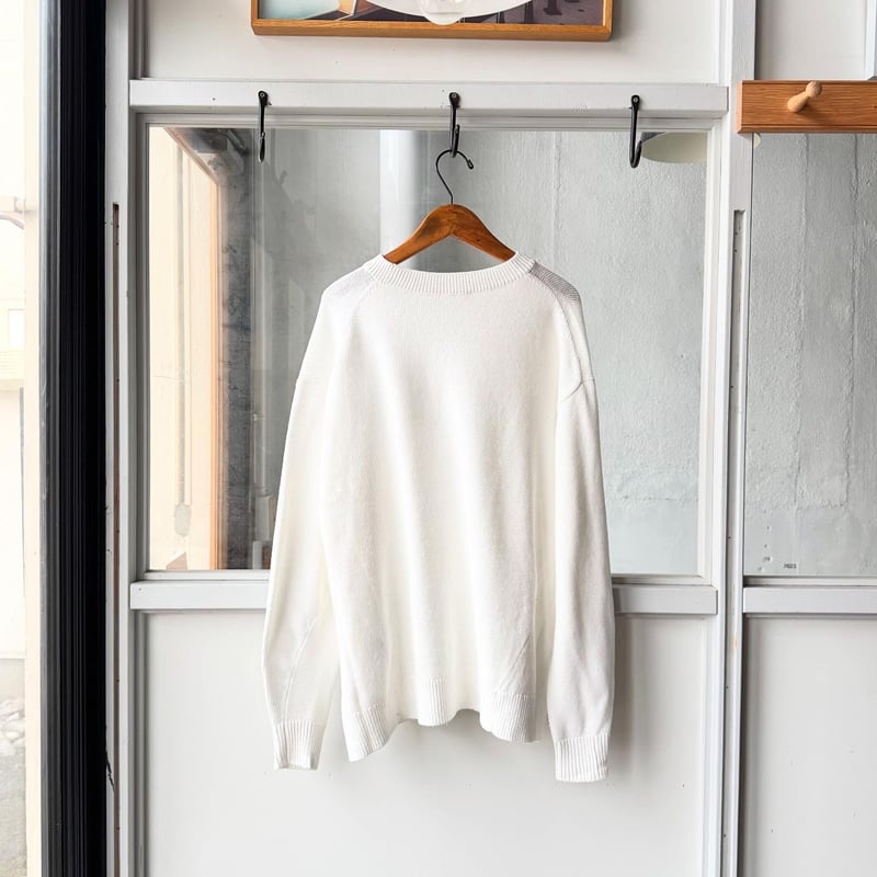 専用☺︎ COMOLI コモリ　アイボリー ニット COMOLI(コモリ) 24SSコットンクルーネックニットZ01-06011 Z01