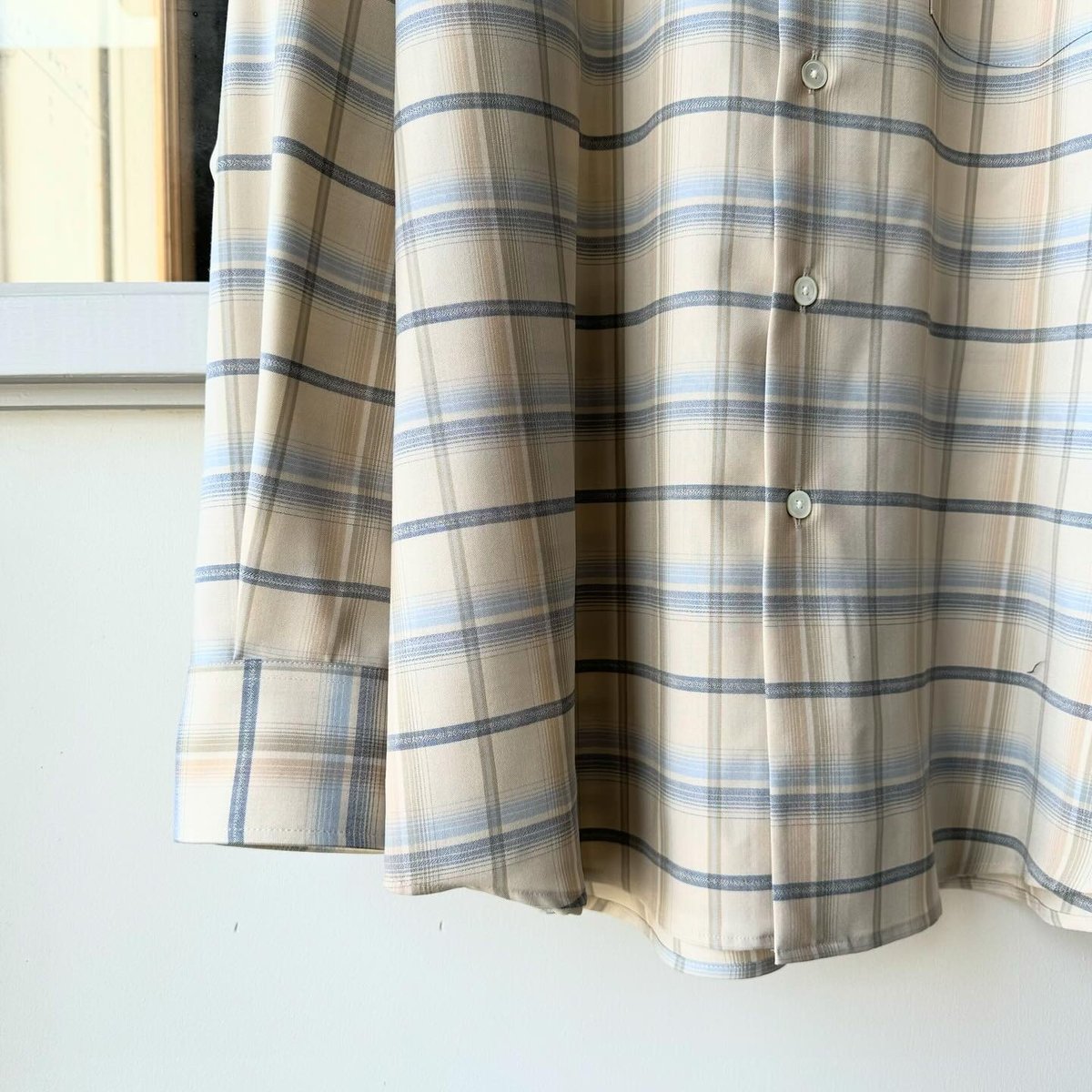 トップス AURALEE 24AW SUPER LIGHT WOOL CHECKSHIRT AURALEE SUPER LIGHT WOOL CHECK SHIRT A24SS01LC (A24SS01LC
