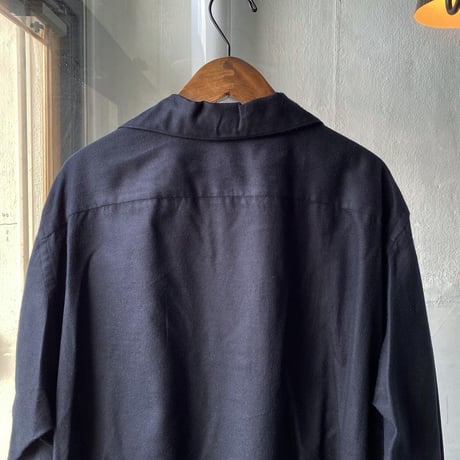 COMOLI　シルクネル スキッパーシャツ