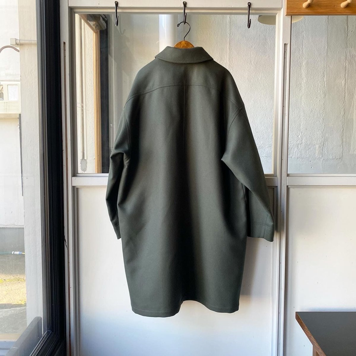 AURALEE LIGHT MELTON HOODED LINER COAT | Less AURALEE LIGHT MELTON HOODED LINER COAT | Less