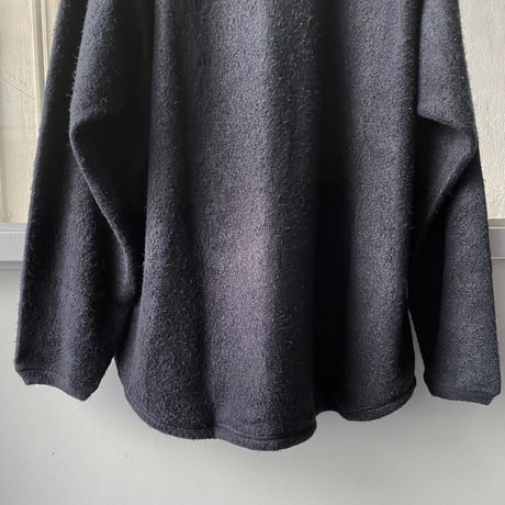 COMOLI シルクフリース 長袖クルー