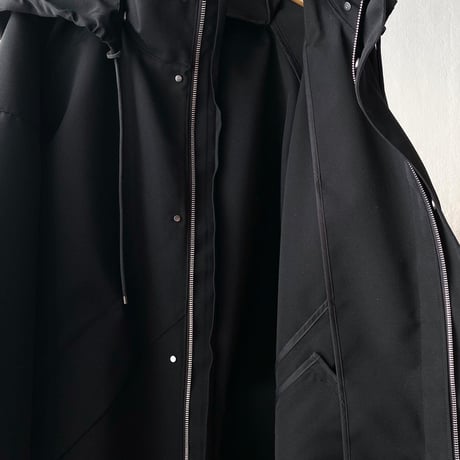 AURALEE  WOOL MAX CANVAS HOODED BLOUSON