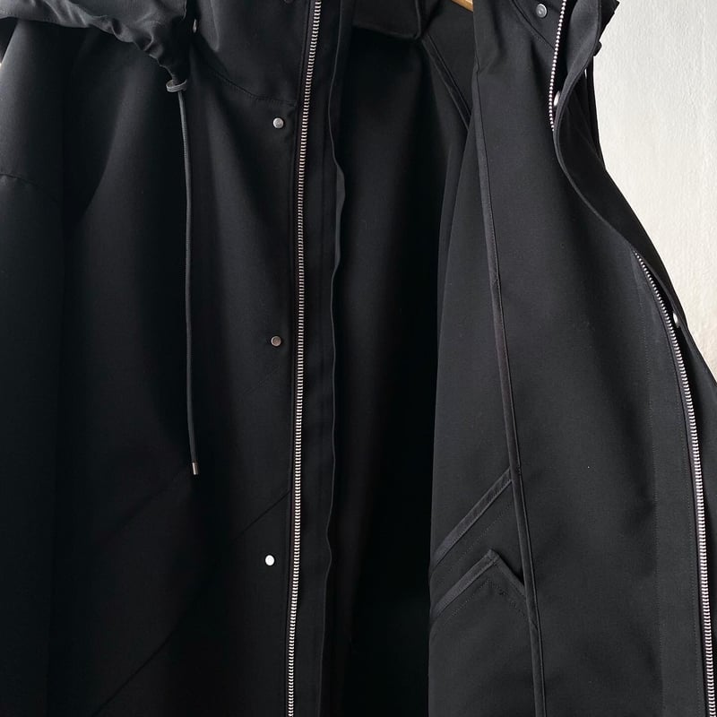 AURALEE WOOL MAX CANVAS HOODED BLOUSON | Less