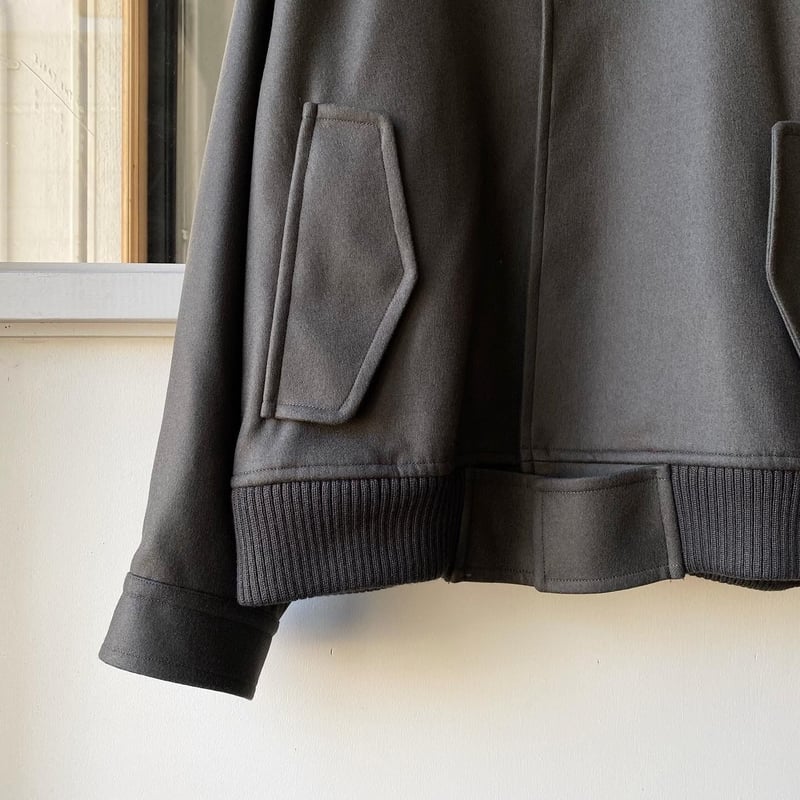 stein OVERSIZED MELTON STUDIUM JACKET - S stein OVERSIZED MELTON STUDIUM JACKET - S