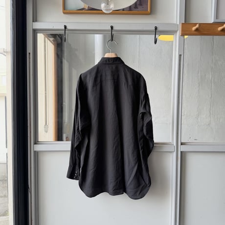 COMOLI　シルク製品染 ウエスタンシャツ