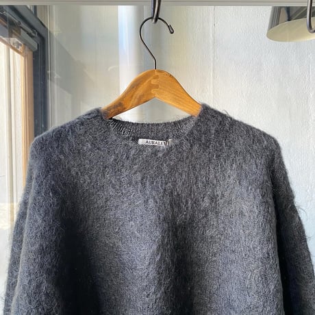 AURALEE　BRUSHED SUPER KID MOHAIR KNIT P/O