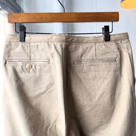 AURALEE　WASHED FINX CHINO BELTED PANTS