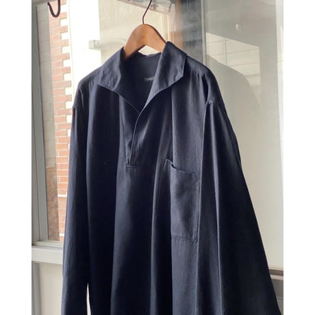 COMOLI  シルクネル  スキッパーシャツ