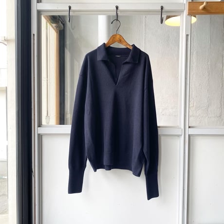 COMOLI　カシミヤ スキッパーニット