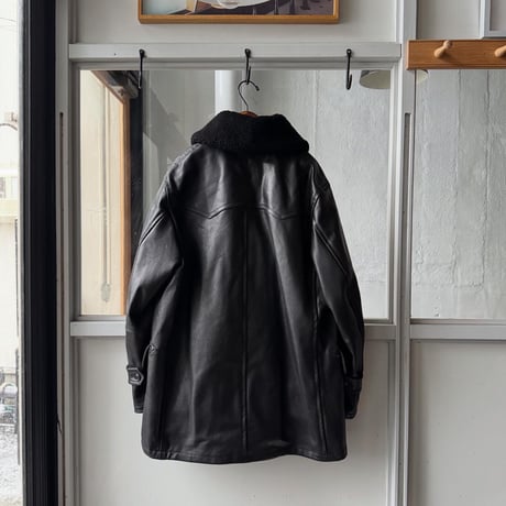 COMOLI　ラムレザー カナディアンコート