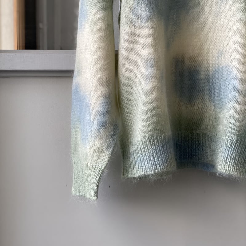 AURALEE SUPER KID MOHAIR TIE DIE KNIT P/O A9A