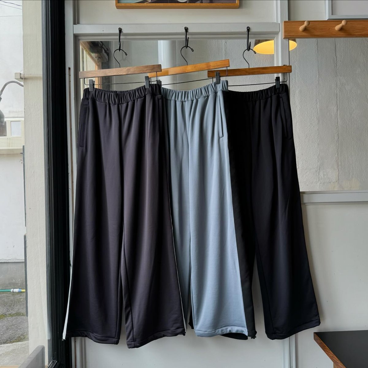 ssstein NYLON JERSEY TRACK TROUSERS | Less H