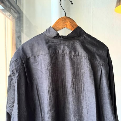COMOLI　ウールシルク プルオーバーシャツ