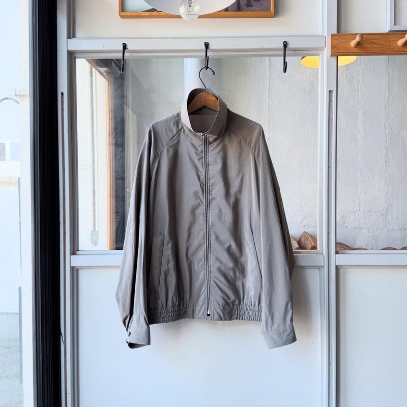 ssstein SILK NYLON ZIP UP BLOUSON | Less Hig