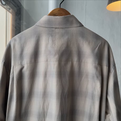 ssstein　  C/R CHECK OVERSIZED DOWN PAT SHIRT
