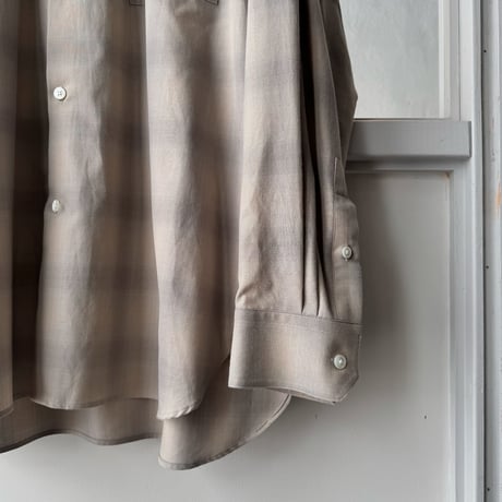 ssstein　  C/R CHECK OVERSIZED DOWN PAT SHIRT