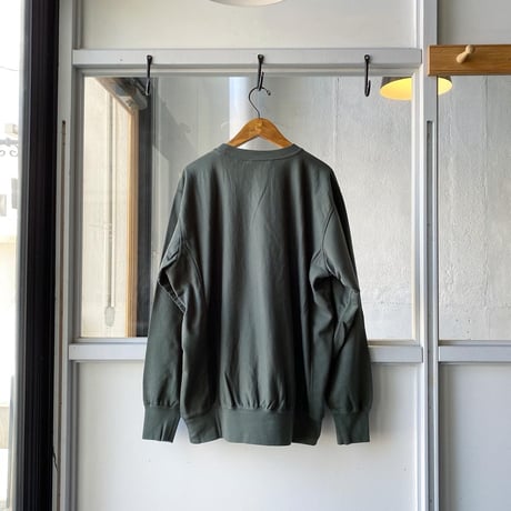 AURALEE SUPER HIGH GAUGE SWEAT BIG P/O (Mens)  A20SP01NU