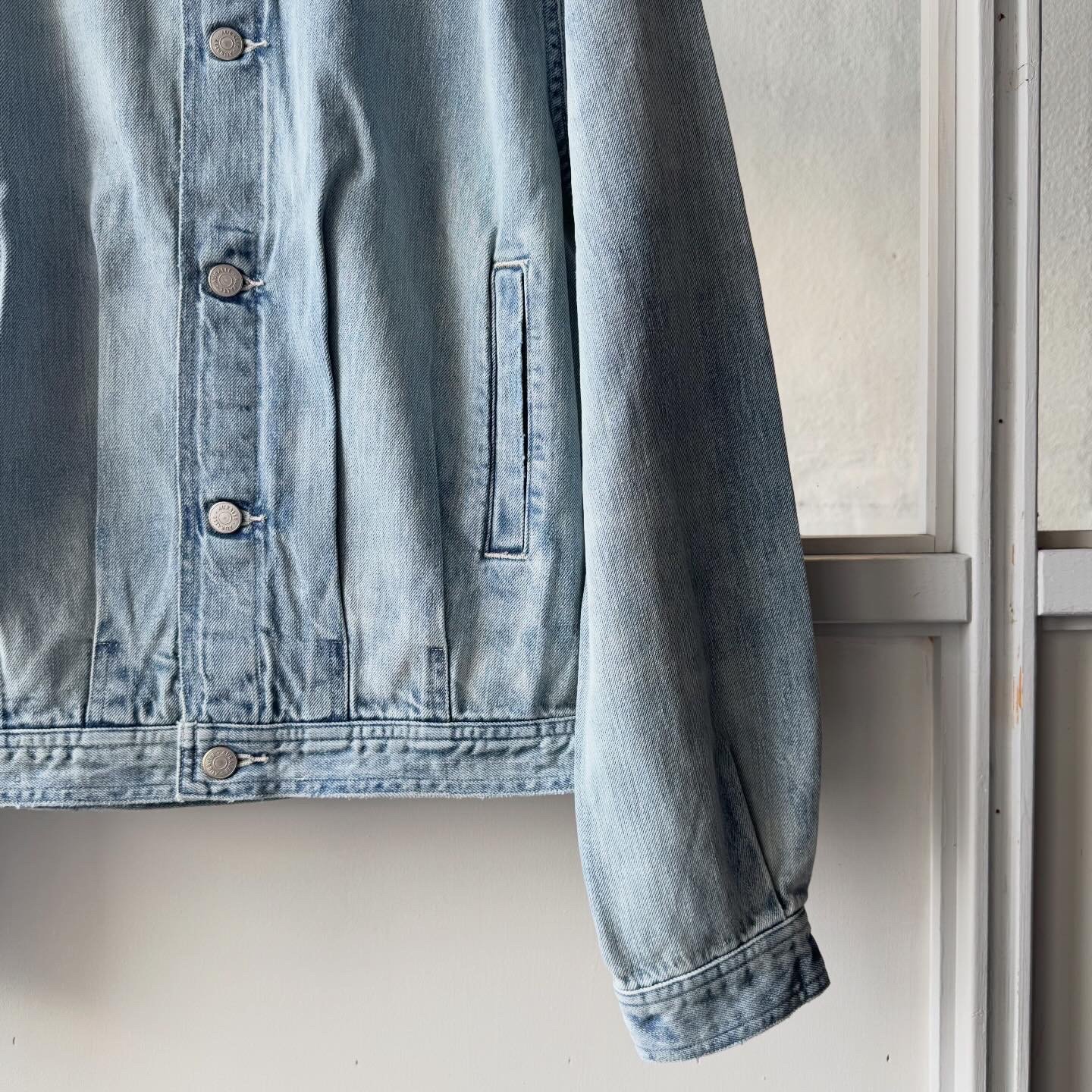 AURALEE FADED SELVEDGE LIGHT DENIM BLOUSON | Le