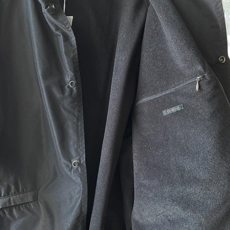 COMOLI   コットンシルクフーデッドコート