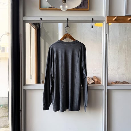 AURALEE　WOOL SOFT JERSEY L/S TEE